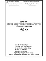 GIÁO AN GVGD cấp HUYỆN PTTC bò THEO HƯỚNG THẲNG  cô THỦY 