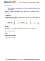 Tải Giải Tiếng Việt 3 CTST Tập 1 Bài 1: Chiếc nhãn vở đặc biệt trang 10, 11