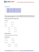 Tải Giải Toán lớp 2 trang 75 SGK Tập 1: Luyện tập chung đầy đủ