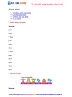 Tải Giải Lesson 1 Unit 3: Are these his pants? SGK Tiếng Anh 2 - Chân trời sáng tạo