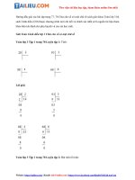 Tải Giải Toán 3 Chia cho số có một chữ số trang 77, 78 Cánh diều