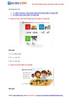 Tải Giải Tiếng Anh lớp 1 Unit 4: Lesson The Sound of English SGK - Cánh diều