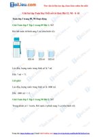 Tải Giải Toán 3 Bài 32: Mi - li -lít trang 89, 90 Kết nối tri thức