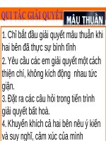 giải quyết mâu thuẫn