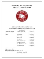 (Tiểu luận FTU) tiểu luận kỹ năng lãnh đạo phân tích phong cách lãnh đạo của muck zuckerberg 