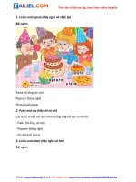 Tải Giải Unit 1: At my birthday party Tiếng Anh lớp 2 Kết nối tri thức