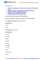 Tải Giải SBT Tiếng Anh 3 Unit 2: What''s your name?