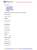 Tải Giải Unit 2 lớp 3 Lesson 3 trang 16, 17 SGK tập 1