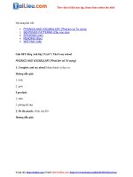 Tải Giải SBT Tiếng Anh 3 Unit 7: That''s my school