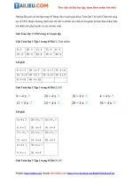 Tải Giải Toán 3 Bảng chia 4 trang 45 Chân trời sáng tạo