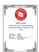 (Tiểu luận FTU) nghiên cứu một số cuộc khủng hoảng nợ công trên thế giới và bài học cho việt nam bài 2 