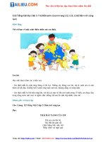 Tải Giải sách giáo khoa Tiếng Việt lớp 2 Bài 3: Trái Đất xanh của em trang 122, 123, 124 - Chân Trời...