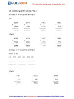 Tải Giải VBT Toán lớp 3 trang 16 Tập 2 Bài 99 đầy đủ