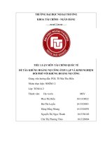 (Tiểu luận FTU) khủng hoảng nợ công ở hy lạp và kinh nghiệm đối phó với khủng hoảng nợ công 