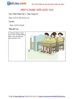 Tải Giải nói và nghe: Mẩu giấy vụn trang 61, 62 Tiếng Việt 2 Tập 1 sách Cánh Diều