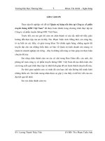 (Luận văn TMU) quản trị hàng tồn kho tại công ty cổ phần truyền thông HDC việt nam 