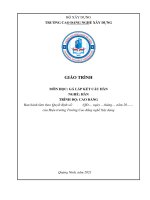 Giáo trình gá lắp kết cấu hàn (nghề hàn   cao đẳng)  
