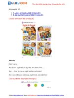 Tải Giải Tiếng Anh lớp 1 Unit 3: Lesson Story SGK - Cánh diều