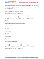 Tải Giải VBT Toán 3 Bài 13: Tìm thành phần trong phép nhân, phép chia trang 35, 36 Kết nối tri thức