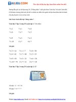 Tải Giải Toán 3 Bảng nhân 7 trang 24, 25 Cánh diều