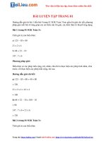 Tải Giải bài tập Toán lớp 3 Luyện tập trang 81 đầy đủ nhất