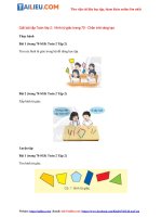 Tải Giải sách giáo khoa Toán lớp 2 Bài: Hình tứ giác trang 70 - sách Chân trời sáng tạo