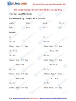 Tải Giải Toán 3 Bài 29: Luyện tập chung trang 83, 84 Kết nối tri thức