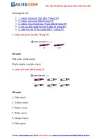 Tải Giải Tiếng Anh lớp 1 Unit 4: Lesson Content Concepts SGK - Cánh diều