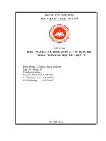 BÁO cáo đề tài  NGHIÊN cứu TỔNG QUAN về ỨNG DỤNG PKI TRONG TRIỂN KHAI hộ CHIẾU điện tử 