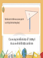 Bài giảng Toán 7 chương 8 bài 7 sách Chân trời sáng tạo: Tính chất ba đường trung tuyến của tam giác
