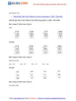 Tải Giải sách giáo khoa Toán lớp 2 Bài: Phép trừ (có nhớ) trong phạm vi 1000 trang 71, 72 - sách Cán...