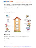 Tải Giải sách giáo khoa Toán lớp 2 Bài: Luyện tập trang 34, 35 - sách Cánh Diều