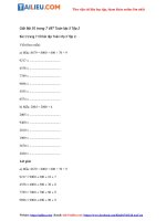 Tải Giải VBT Toán lớp 3 trang 7 Tập 2 Bài 91 đầy đủ