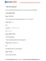 Tải Tổng hợp lý thuyết Toán lớp 2: Bảng cộng (đầy đủ)