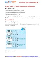 Tải Tổng hợp lý thuyết Toán lớp 1: Phép cộng trong phạm vi 100 (cộng không nhớ)