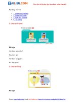 Tải Giải Lesson 2 Unit 3: Are these his pants? SGK Tiếng Anh 2 - Chân trời sáng tạo