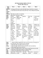 TUẦN 20 một số LOAI RAU củ 