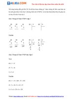 Tải Giải Bài 28: Em đã học được những gì? Toán VNEN lớp 3