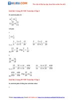 Tải Giải VBT Toán lớp 4 trang 30, 31 tập 2 bài 1, 2, 3, 4, 5 đầy đủ