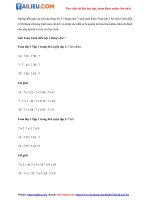 Tải Giải Toán 3 Bảng chia 7 trang 46, 47 Cánh diều