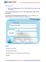 Tải Giải VBT Tiếng Việt lớp 3 Bài 3: Vàm Cỏ Đông trang 54, 55, 56, 57 - Chân trời sáng tạo