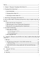 (Tiểu luận FTU) ứng dụng AI vào logistics của ứng dụng abivin vroute 3 0 