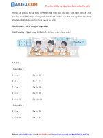 Tải Giải Toán 3 Ôn tập phép nhân trang 14 Chân trời sáng tạo