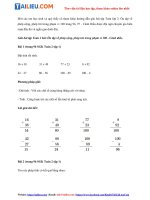 Tải Giải sách giáo khoa Toán lớp 2 Bài: Ôn tập về phép cộng, phép trừ trong phạm vi 100 trang 96, 97...