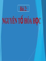 Bài giảng Hóa học 7 bài 2 sách Cánh diều: Nguyên tố hóa học