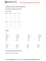 Tải Giải VBT Toán lớp 3 trang 35, 36 Tập 1 Bài 27 đầy đủ