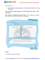 Tải Giải VBT Tiếng Việt lớp 3 Bài 1: Chiếc nhãn vở đặc biệt trang 6, 7, 8 - Chân trời sáng tạo