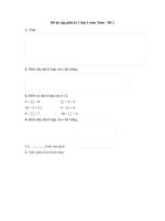 de on tap giua hoc ki 1 mon toan lop 1 de 2 1 