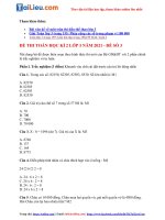 Tải Đề thi toán Lớp 3 kì 2 (Có đáp án) năm 2021 - Đề số 3