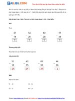 Tải Giải sách giáo khoa Toán lớp 2 Bài: Phép trừ (có nhớ) trong phạm vi 100 trang 66, 67 - sách Cánh...